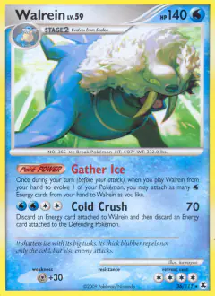 Walrein 36/111 Rare card from Rising Rivals