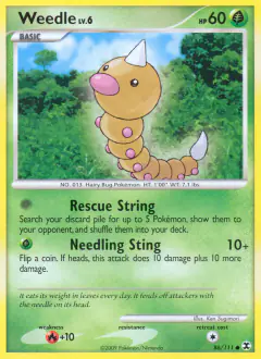 Weedle 86/111 Common card from Rising Rivals