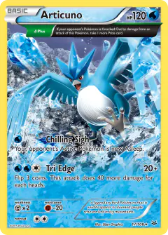 Articuno 17/108 Rare card from Roaring Skies