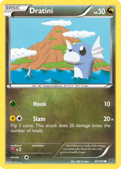 Dratini 49/108 Common card from Roaring Skies