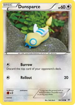 Dunsparce 68/108 Common card from Roaring Skies