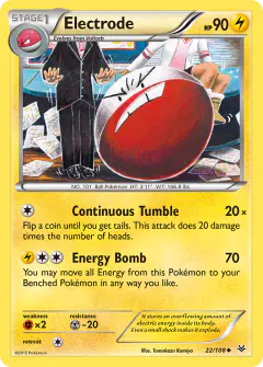 Electrode 22/108 Uncommon card from Roaring Skies