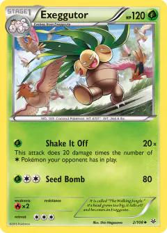Exeggutor 2/108 Uncommon card from Roaring Skies