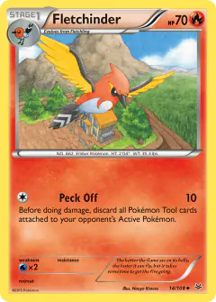 Fletchinder 14/108 Uncommon card from Roaring Skies