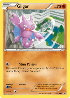 Gligar 36/108 Common card from Roaring Skies