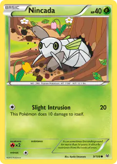 Nincada 9/108 Common card from Roaring Skies