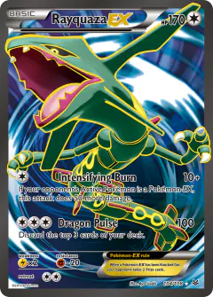Rayquaza-EX 104/108 Rare Ultra card from Roaring Skies