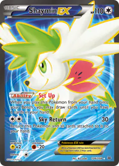 Shaymin-EX 106/108 Rare Ultra card from Roaring Skies