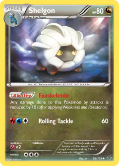 Shelgon 56/108 Uncommon card from Roaring Skies