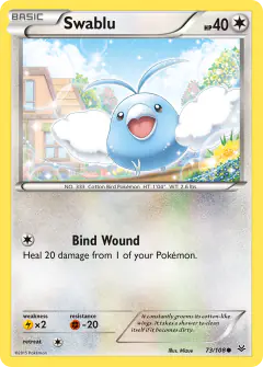 Swablu 73/108 Common card from Roaring Skies