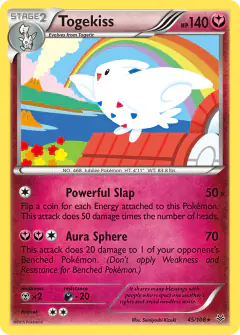Togekiss 45/108 Rare card from Roaring Skies