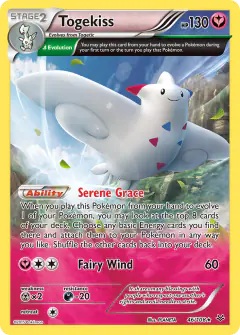 Togekiss 46/108 Rare Holo card from Roaring Skies