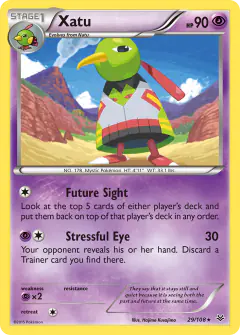 Xatu 29/108 Rare card from Roaring Skies