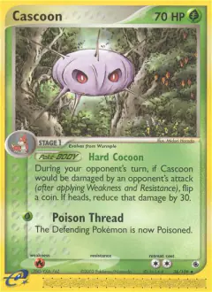 Cascoon 26/109 Uncommon card from Ruby & Sapphire