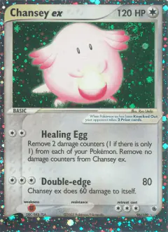 Chansey ex 96/109 Rare Holo EX card from Ruby & Sapphire