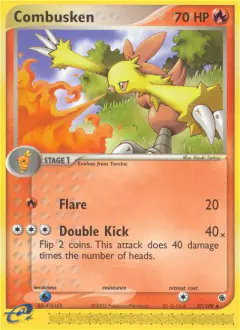 Combusken 27/109 Uncommon card from Ruby & Sapphire