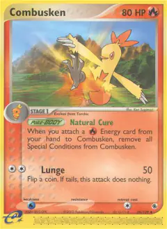 Combusken 28/109 Uncommon card from Ruby & Sapphire