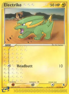 Electrike 52/109 Common card from Ruby & Sapphire