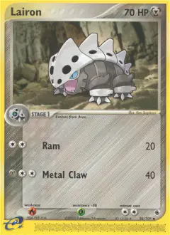 Lairon 36/109 Uncommon card from Ruby & Sapphire