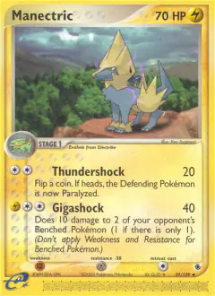 Manectric 39/109 Uncommon card from Ruby & Sapphire