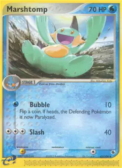 Marshtomp 40/109 Uncommon card from Ruby & Sapphire