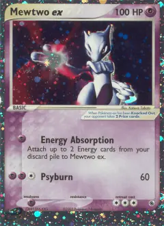 Mewtwo ex 101/109 Rare Holo EX card from Ruby & Sapphire
