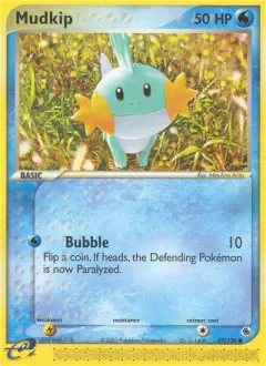 Mudkip 59/109 Common card from Ruby & Sapphire