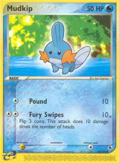 Mudkip 60/109 Common card from Ruby & Sapphire