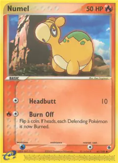 Numel 61/109 Common card from Ruby & Sapphire