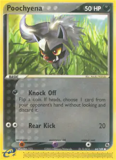 Poochyena 64/109 Common card from Ruby & Sapphire