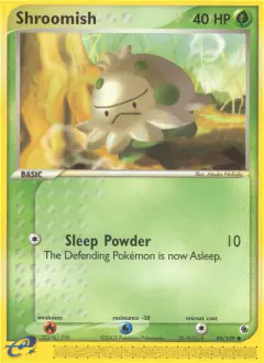 Shroomish 69/109 Common card from Ruby & Sapphire