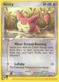 Skitty 44/109 Uncommon card from Ruby & Sapphire