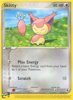 Skitty 70/109 Common card from Ruby & Sapphire
