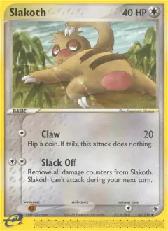 Slakoth 45/109 Uncommon card from Ruby & Sapphire