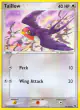 Taillow 72/109 Common card from Ruby & Sapphire