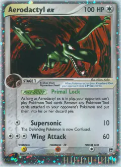 Aerodactyl ex 94/100 Rare Holo EX card from Sandstorm