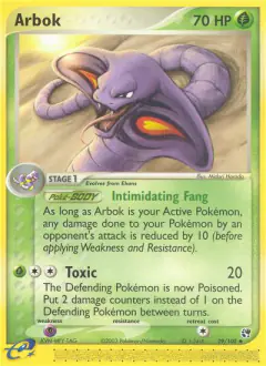Arbok 29/100 Uncommon card from Sandstorm