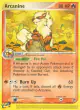 Arcanine 15/100 Rare card from Sandstorm