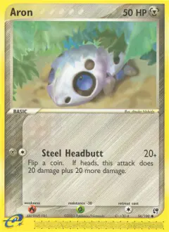 Aron 56/100 Common card from Sandstorm