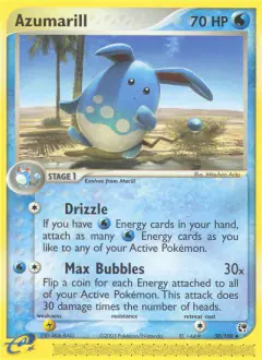 Azumarill 30/100 Uncommon card from Sandstorm