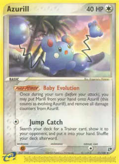 Azurill 31/100 Uncommon card from Sandstorm