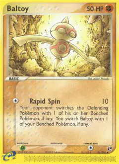 Baltoy 32/100 Uncommon card from Sandstorm