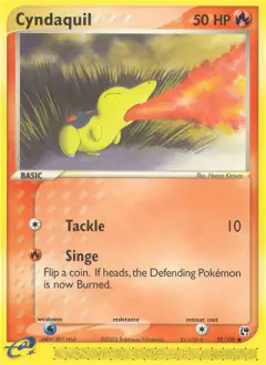 Cyndaquil 59/100 Common card from Sandstorm