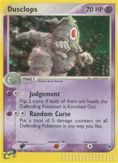 Dusclops 4/100 Rare Holo card from Sandstorm