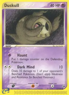 Duskull 62/100 Common card from Sandstorm