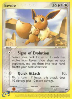 Eevee 63/100 Common card from Sandstorm