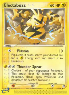 Electabuzz 35/100 Uncommon card from Sandstorm