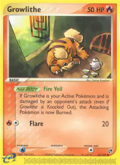 Growlithe 65/100 Common card from Sandstorm