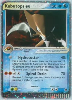 Kabutops ex 97/100 Rare Holo EX card from Sandstorm