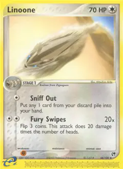 Linoone 44/100 Uncommon card from Sandstorm